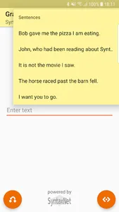 GrammarScope UDPipe screenshot 1