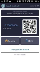 Groestlcoin JSWallet screenshot 0