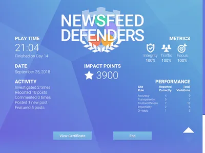 NewsFeed Defenders screenshot 1