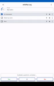 InfoPlan screenshot 2