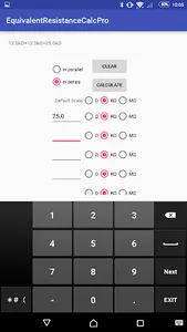 EquivalentResistanceCalcPro screenshot 2