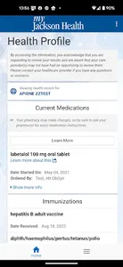 myJacksonHealth screenshot 1