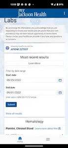 myJacksonHealth screenshot 2