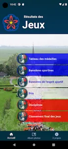 Jeux de l'Acadie Résultats screenshot 0