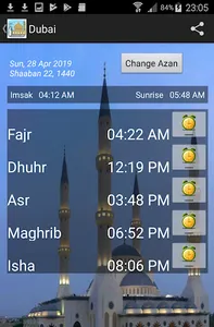 UAE Prayer Timings screenshot 0