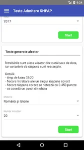 Teste Admitere SNPAP screenshot 2