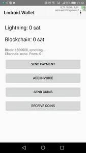 Lndroid.Wallet Testnet screenshot 0
