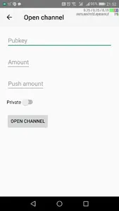 Lndroid.Wallet Testnet screenshot 3