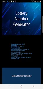 Lottery Number Generator screenshot 1