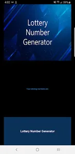 Lottery Number Generator screenshot 2
