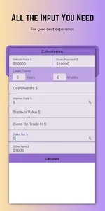 Auto Loan Calculator screenshot 1