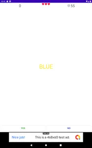 Rainbow Cards (Stroop effect) screenshot 5