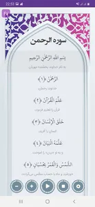 سوره الرحمن صوتی با ترجمه screenshot 1