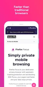 Firefox Focus: No Fuss Browser screenshot 3