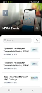 MGFA MyMG Mobile App screenshot 2
