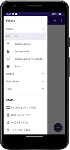 ZeroBit Torrent : Downloader screenshot 1