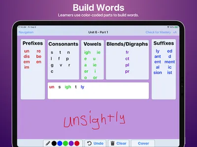 WordBuilder Intervention screenshot 0