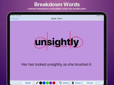 WordBuilder Intervention screenshot 1
