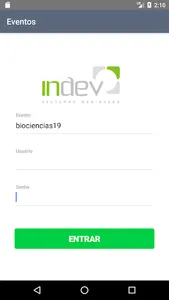 Sistema de Eventos Indev screenshot 0
