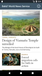Bahá’í World News Service (BWN screenshot 0