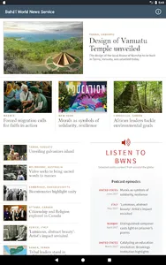Bahá’í World News Service (BWN screenshot 10