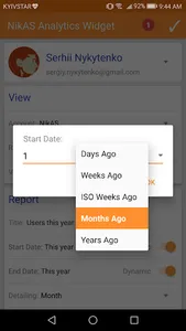 NikAS Analytics Widget screenshot 5