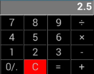 腕時計の電卓 screenshot 1