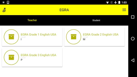 OpenEMIS EGRA screenshot 3