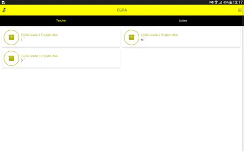 OpenEMIS EGRA screenshot 7