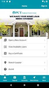 PCT Federal CU screenshot 0