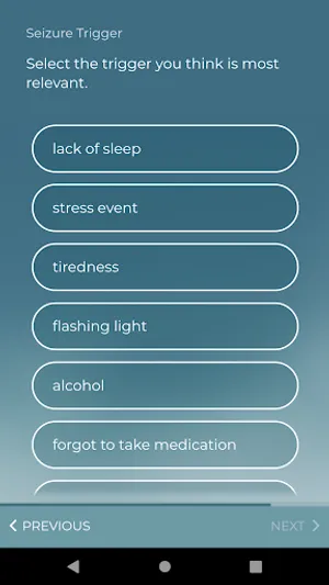 RADAR active RMT for Epilepsy screenshot 1