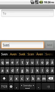 Swedish dictionary (Svenska) screenshot 1