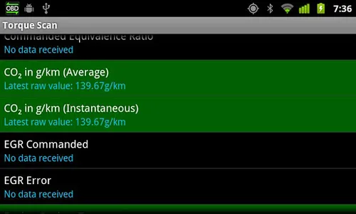 TorqueScan (Torque OBD Plugin) screenshot 1