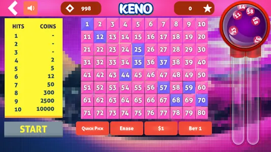 Keno Cleopatra screenshot 3