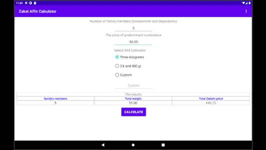 Zakat Alfitr Calculator screenshot 16