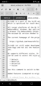 SciteQt Text Editor screenshot 0