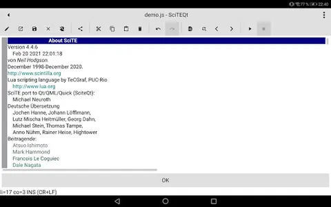 SciteQt Text Editor screenshot 10