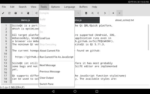 SciteQt Text Editor screenshot 16