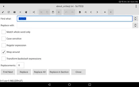SciteQt Text Editor screenshot 18
