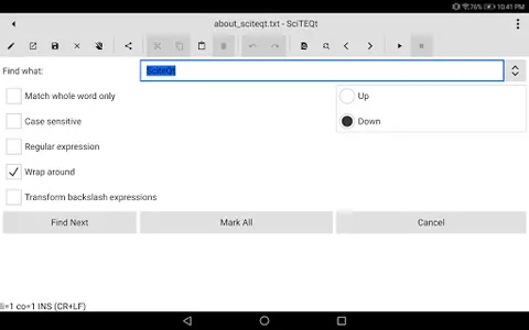 SciteQt Text Editor screenshot 19