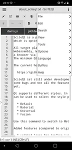 SciteQt Text Editor screenshot 3