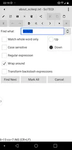 SciteQt Text Editor screenshot 5
