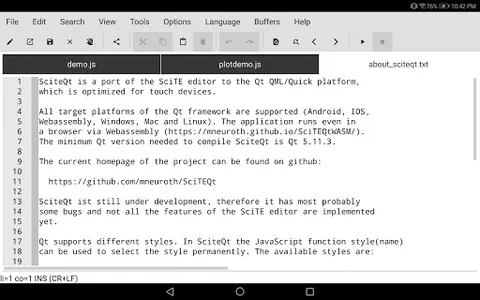 SciteQt Text Editor screenshot 8