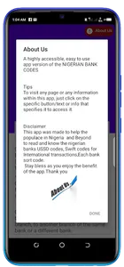 Nigeria Bank Codes screenshot 1