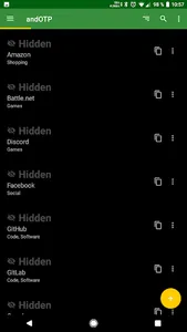 andOTP - OTP Authenticator screenshot 4