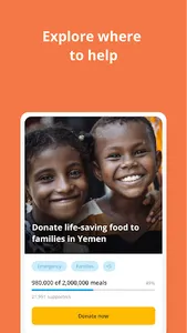 ShareTheMeal: Charity Donat‪e screenshot 1