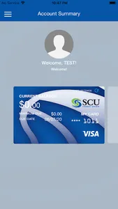 SCU Credit Union Credit Card screenshot 0