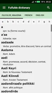 Dictionnaire Fulfulde screenshot 0