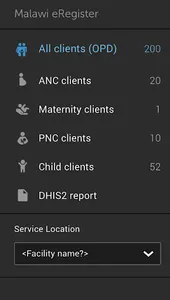 Malawi HIS (eRegister) App screenshot 1