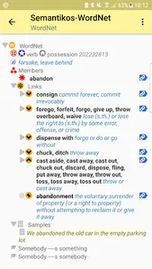 Semantikos-WordNet screenshot 3